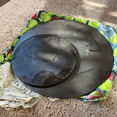 クレープ、ガレット用丸い鉄板　2枚セット の画像