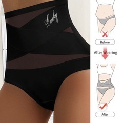 SHEIN ハイウェストサポートパンツの画像