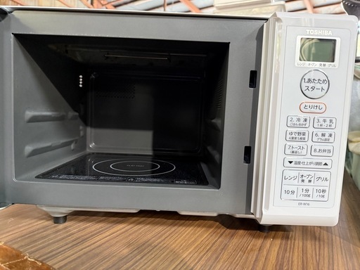 東芝(TOSHIBA) 電子レンジ オーブンレンジ 一人暮らし 16L フラットテーブル トースト機能付き ホワイト ER-W16(W