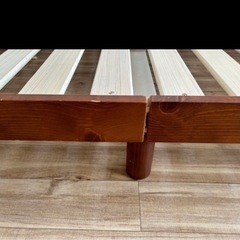 すのこベッドベッドフレームダブルの画像