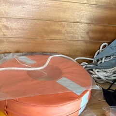 ボート 船 船外機 5馬力 イカリ  救命浮き輪の画像