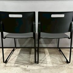 オフィスコム スタッキングチェア ミーティングチェア 会議イス チェア 椅子 イス 2脚セット RW767の画像