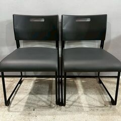 オフィスコム スタッキングチェア ミーティングチェア 会議イス チェア 椅子 イス 2脚セット RW767の画像
