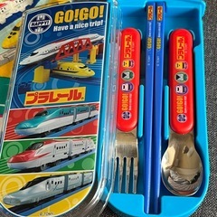 プラレール カトラリー コップ袋セットの画像