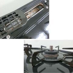 LPガステーブル 2024年製 幅56cm Rinnai KG35NBKL RT35NJH ブラック 左強火 水なしグリル リンナイ ガス台 ガスコンロ プロパンガス 札幌市 西野店の画像