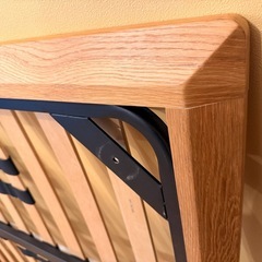 無印良品・木製ベッドフレーム (脚付き)セミダブル の画像