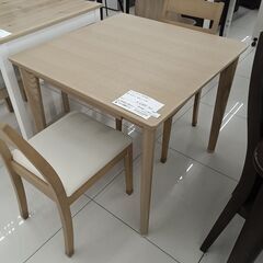 ★リユースのサカイ日立店★HJ8634 NITORI ダイニングテーブルセット ナチュラルブラウン H70×D80×W80 クリーニング済み の画像