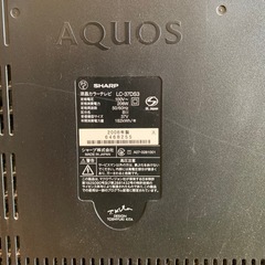 [ジャンク品]　SHARP  AQUOS  37型の画像