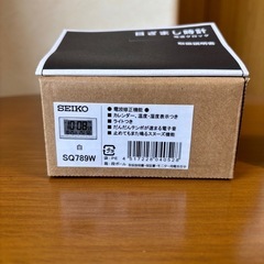 SEIKO デジタル 置き時計　目覚まし　SQ789W 開封未使用の画像