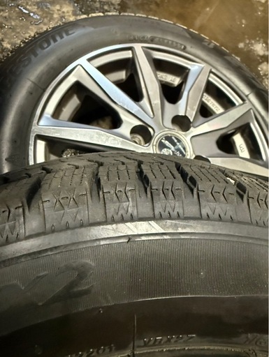 165/65R14 ブリヂストンVRX2 2022年製　ホイール付き4本セット