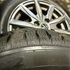 165/65R14 ブリヂストンVRX2 2022年製　ホイール付き4本セットの画像