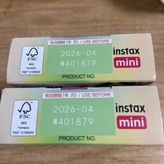 FUJIFILM instax mini INSTANT FILM   新品・未開封品の画像