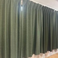 ニトリ　カーテン　１８２/１０６cm　遮光遮熱花粉対策　レースカーテン付　の画像