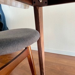 ダイニングテーブルセット ウォールナット（オーク）の画像