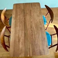 ダイニングテーブルセット ウォールナット（オーク）の画像