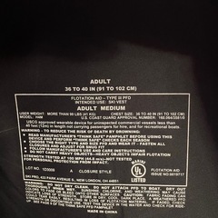 ライフジャケット／ジェットスキーの画像