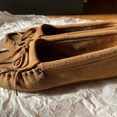 ミネトンカ モカシン サイズ8 キャメルの画像