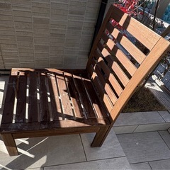 IKEA屋外チェア＋クッション付きの画像