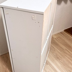 収納棚、下駄箱、シェルフ　【ホワイト】の画像