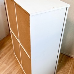 収納棚、下駄箱、シェルフ　【ホワイト】の画像