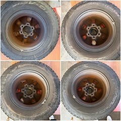 ハイエース用中古スタッドレスタイヤホイール 195/80R15の画像
