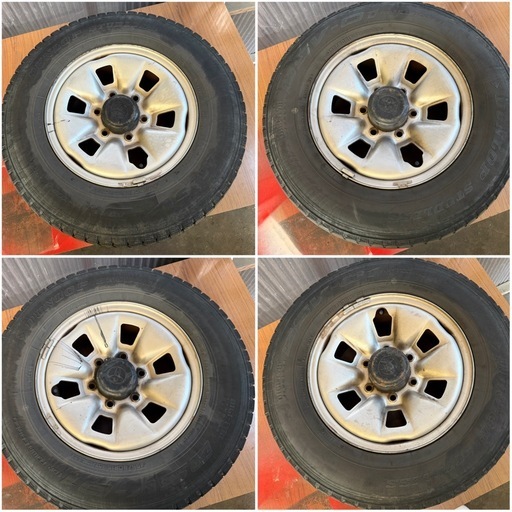 ハイエース用中古スタッドレスタイヤホイール 195/80R15