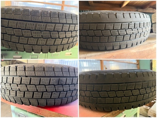 ハイエース用中古スタッドレスタイヤホイール 195/80R15