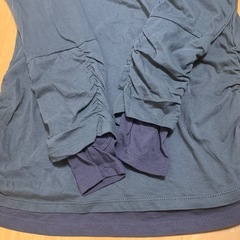 長袖カットソー レイヤード風　Mサイズの画像