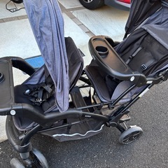 カトージ 二人乗りベビーカー 二人でゴーDXの画像