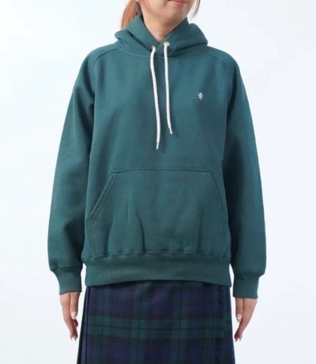 GYMPHLEX(ジムフレックス) フード プルオーバー M DK.GREEN