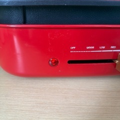 東W407  ホットプレート たこ焼き器 JC-HP01-RE 赤 レッド たこ焼き24個作れる JENICA  2022年製の画像