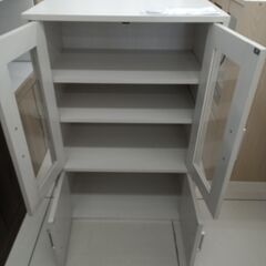 ★リユースのサカイ日立店★HJ8636  食器棚 オフホワイト H90×D39×W60 クリーニング済み の画像
