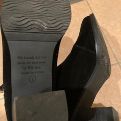 Oriental Traffic ブラック スエードブーティ Lサイズの画像