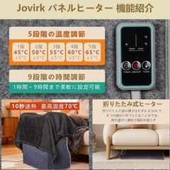 【2025年アップグレード版】Jovirk パネルヒーター 足元 パネルヒーターの画像