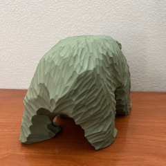 木彫りのくま　色替えの画像