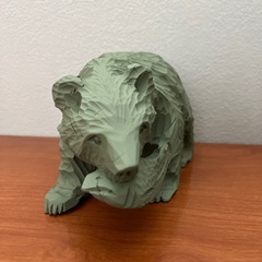 木彫りのくま　色替えの画像