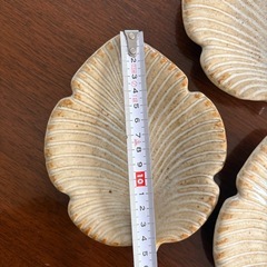 【未使用】たち吉　葉っぱ型　小皿　平皿　5枚まとめの画像