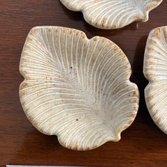 【未使用】たち吉　葉っぱ型　小皿　平皿　5枚まとめの画像