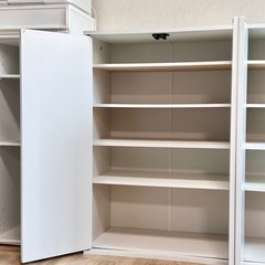 収納棚、下駄箱、シェルフ　【ホワイト】の画像