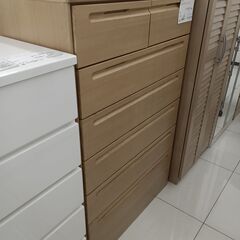 ★リユースのサカイ日立店★HJ8640  チェスト ナチュラルブラウン H126×D46.5×W80 クリーニング済み の画像