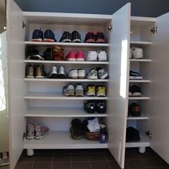 美品　オシャレなインテリア風の靴だなの画像