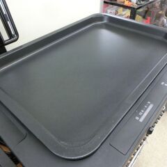 ホットプレート アイリスオーヤマ 2020年製 WHP-012-B 黒 たこ焼き 平プレート 左右温調 プレート2枚 蓋つき 札幌市 西野店の画像