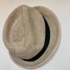 アーバンリサーチ　麻・綿　帽子ベージュの画像