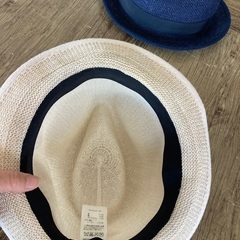 アーバンリサーチ　麻・綿　帽子ベージュの画像