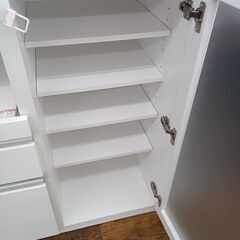 ★リユースのサカイ水戸店★  レンジ台 ホワイト H101×D51×W88 クリーニング済み MT6709の画像