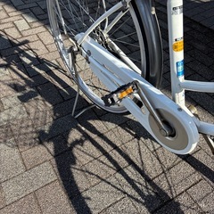 【整備自転車】クリスマス値引きします✨️LEDライト26インチ 白 ￥9900の画像