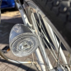 【整備自転車】クリスマス値引きします✨️LEDライト26インチ 白 ￥9900の画像