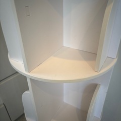 回転式本棚　（ホワイト4段）の画像