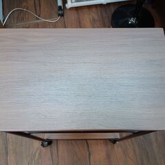 スリムワゴン　カゴ　キッチン収納　ランドリー収納　スリムラック　キャスター付き　ブラウン　ブラック　サイズ（約）幅30×奥50×高85　　■近隣配送無料 買取GO‼　栄和店の画像