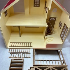 シルバニア赤い屋根の大きなお家の画像